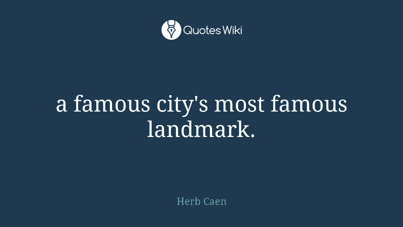 a famous city's most famous landmark.