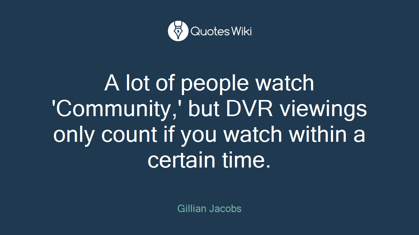 A lot of people watch 'Community,' but DVR viewings only count if you watch within a certain time.