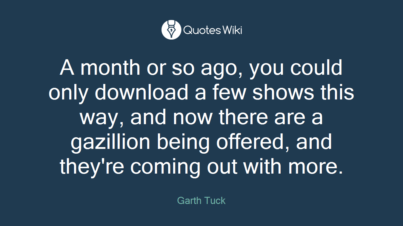A month or so ago, you could only download a few shows this way, and now there are a gazillion being offered, and they're coming out with more.