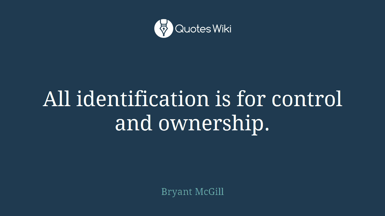 All identification is for control and ownership.