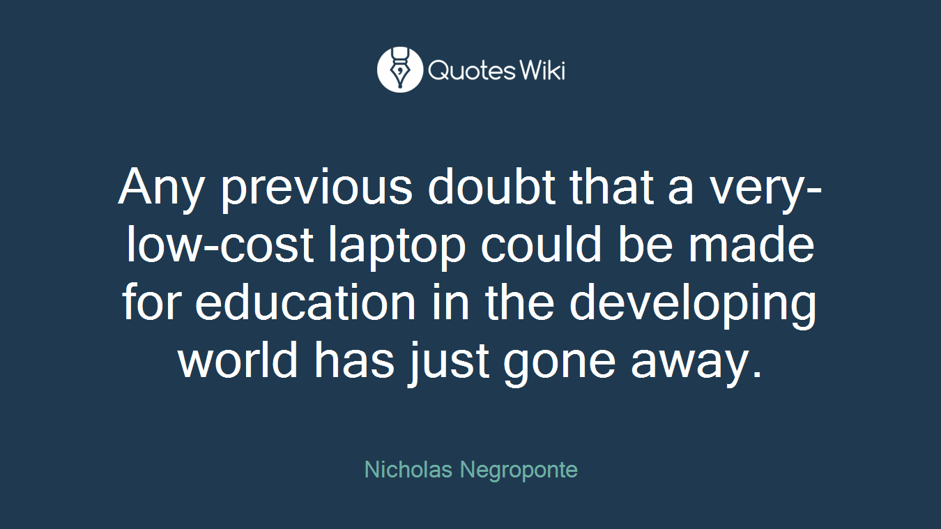 Any previous doubt that a very-low-cost laptop could be made for education in the developing world has just gone away.