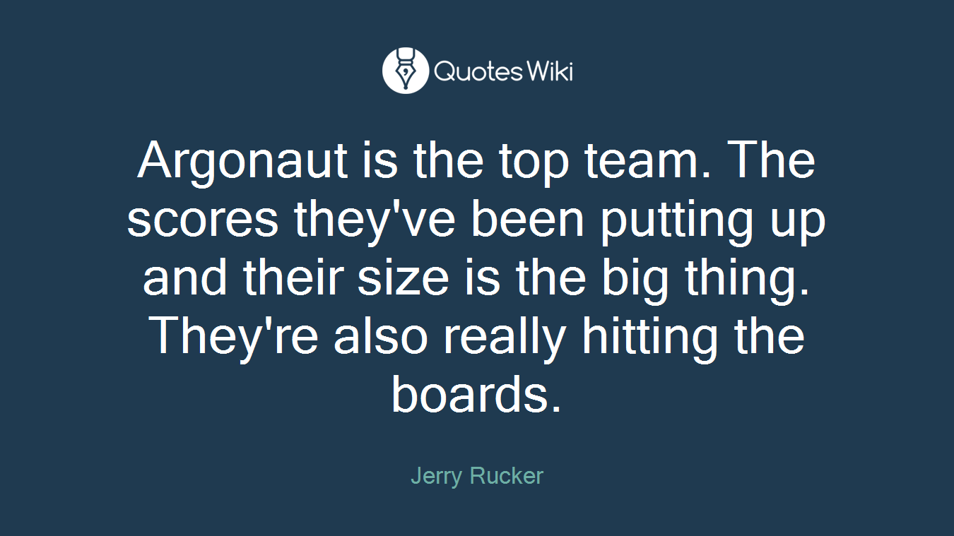Argonaut is the top team. The scores they've been putting up and their size is the big thing. They're also really hitting the boards.