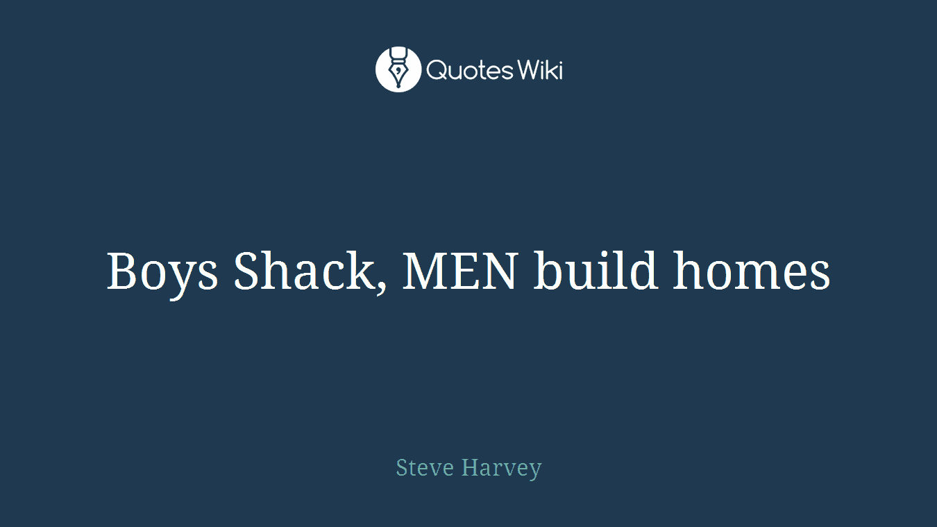 Boys Shack, MEN build homes