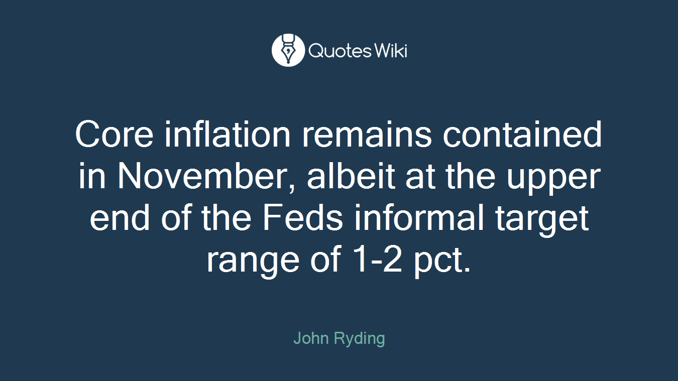 Core inflation remains contained in November, albeit at the upper end of the Feds informal target range of 1-2 pct.