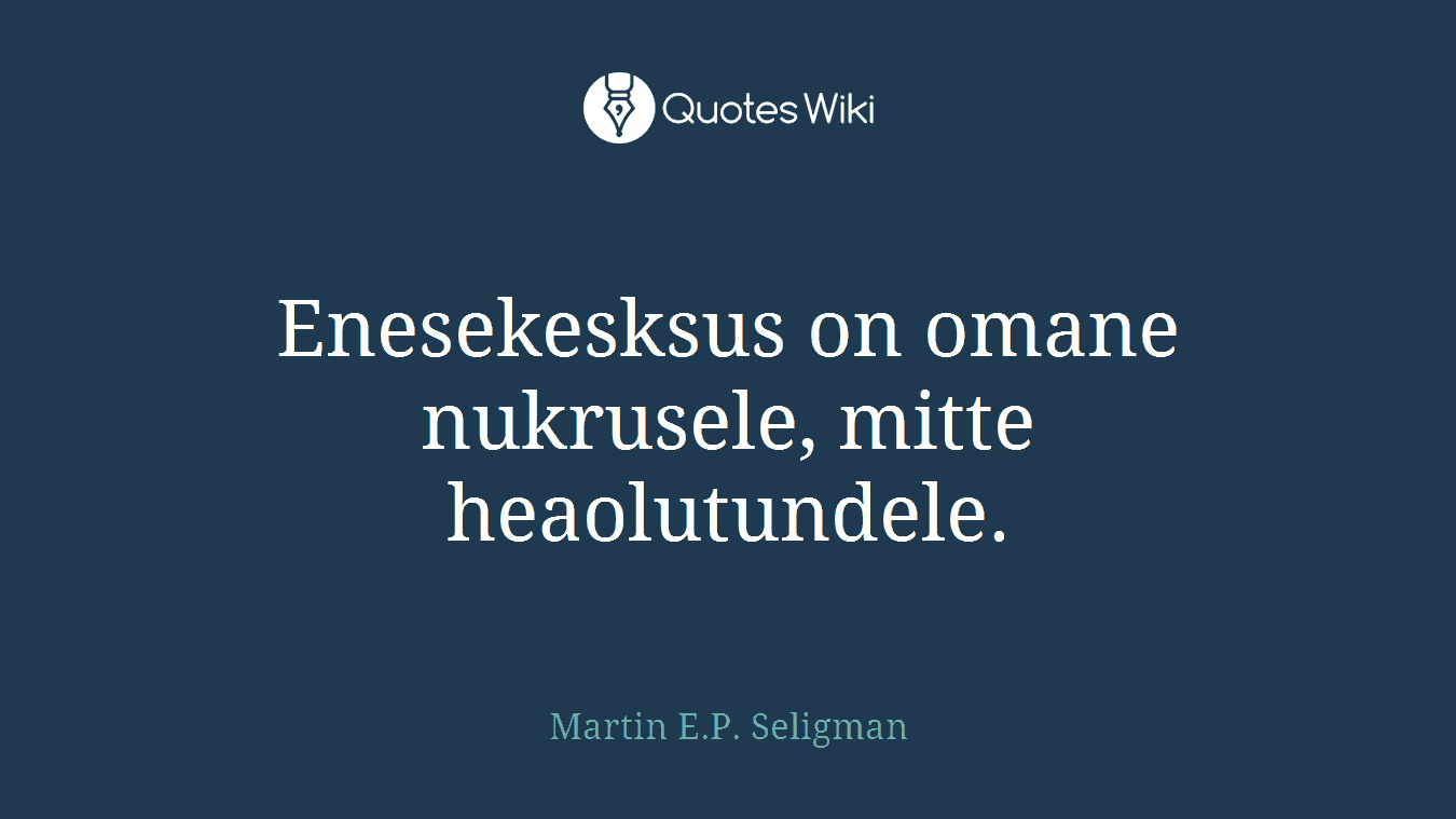 Enesekesksus on omane nukrusele, mitte heaolutundele.