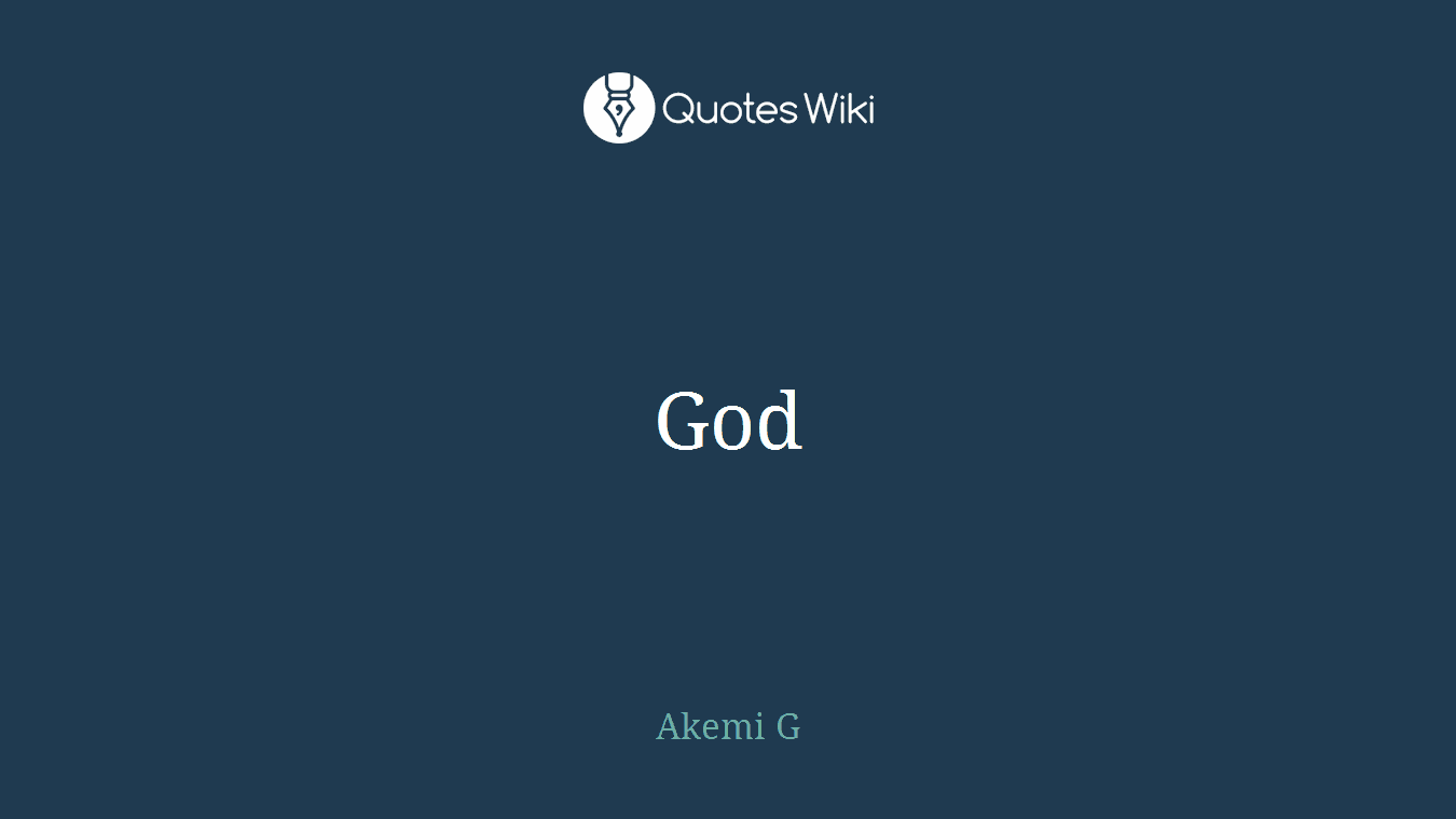 God