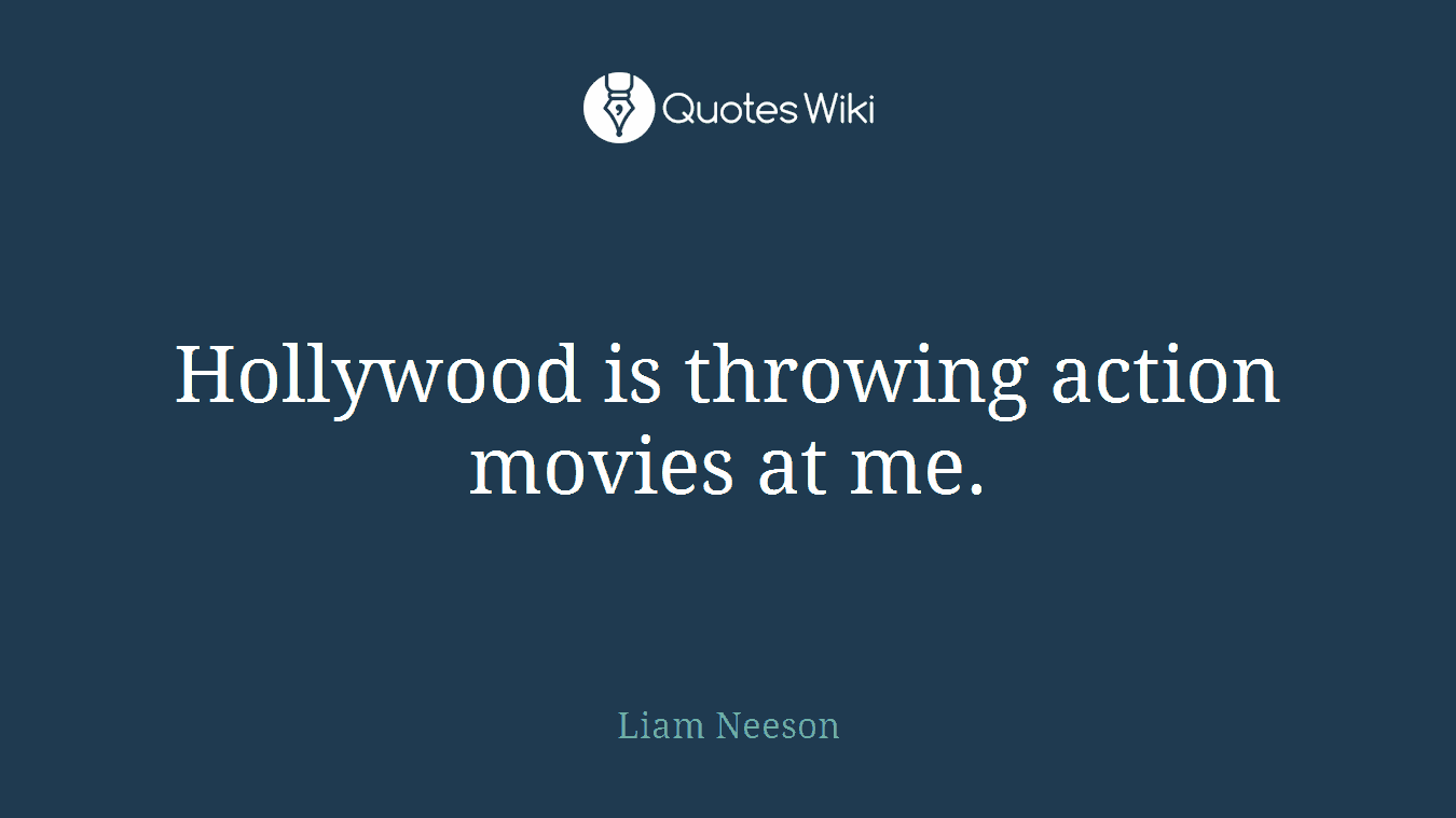 Hollywood is throwing action movies at me.