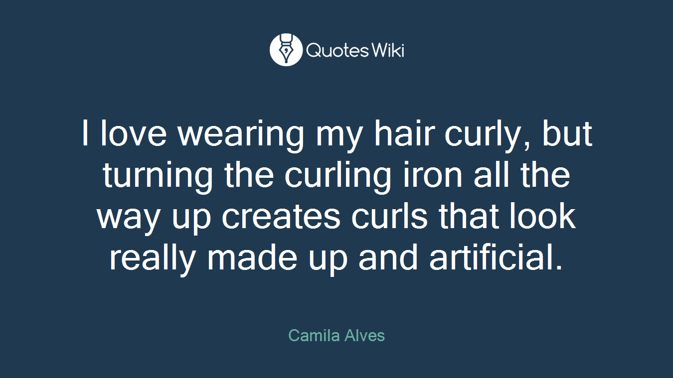 I love wearing my hair curly, but turning the curling iron all the way up creates curls that look really made up and artificial.