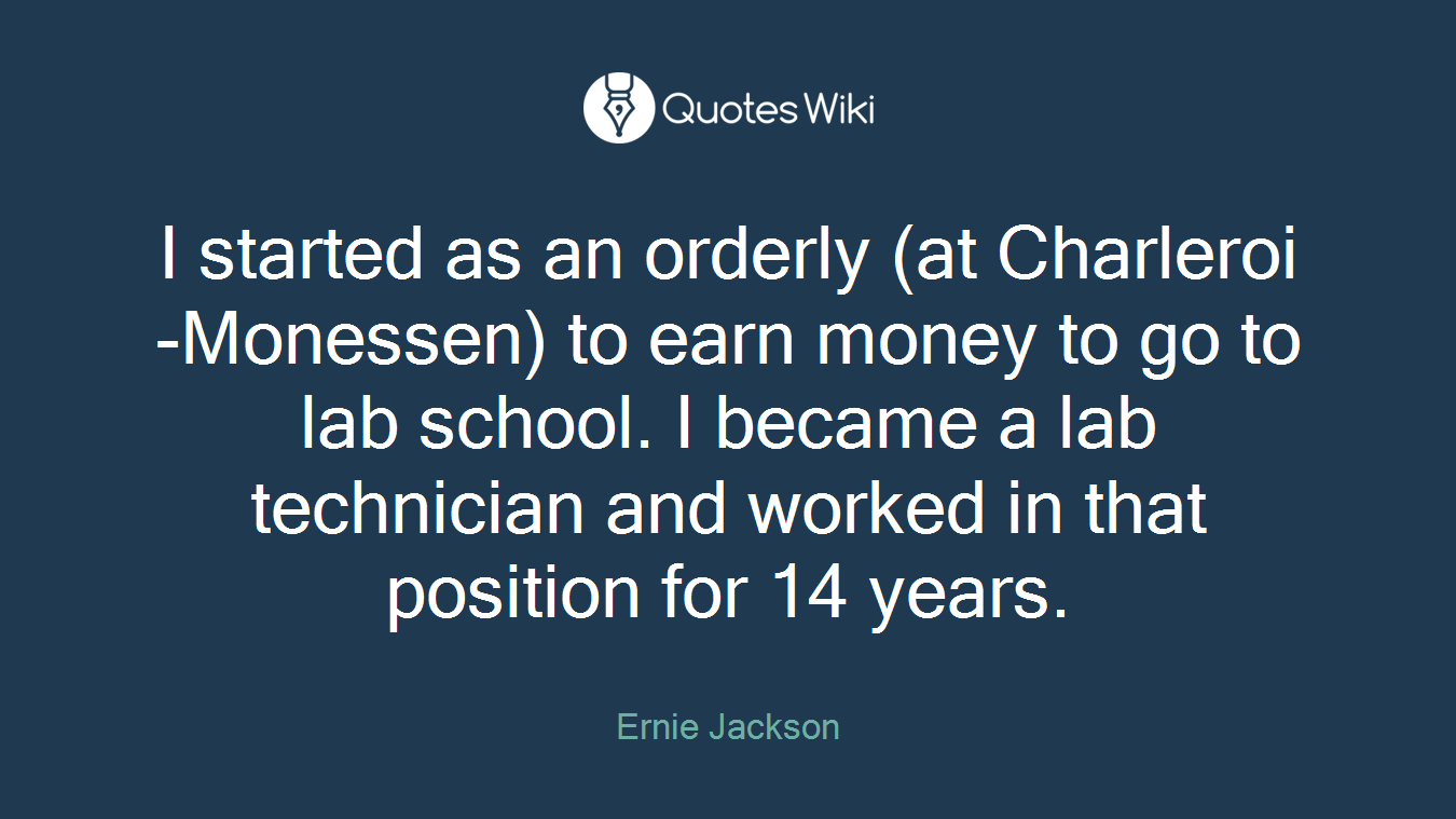 I started as an orderly (at Charleroi-Monessen) to earn money to go to lab school. I became a lab technician and worked in that position for 14 years.