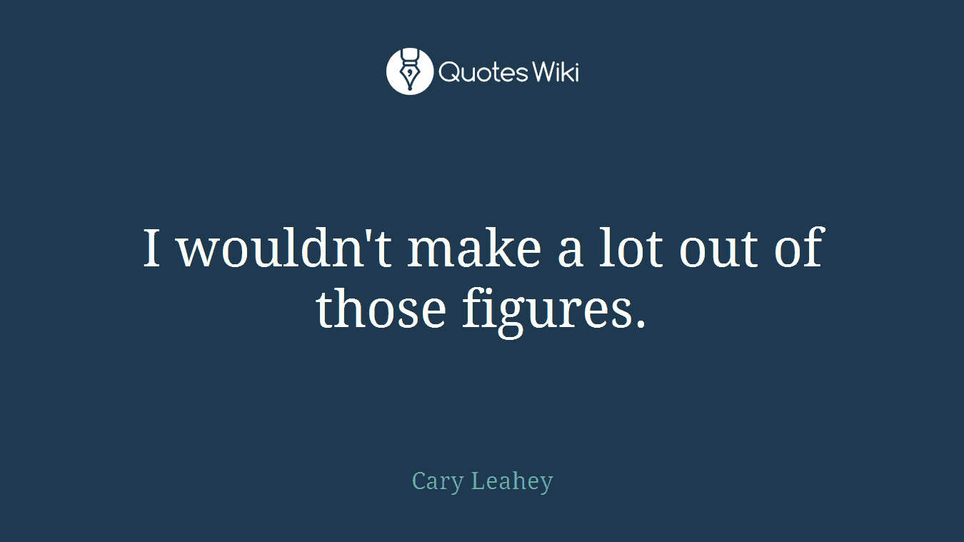 I wouldn't make a lot out of those figures.