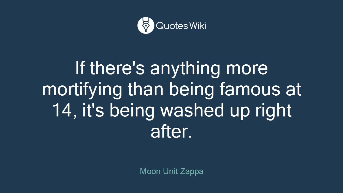 If there's anything more mortifying than being famous at 14, it's being washed up right after.