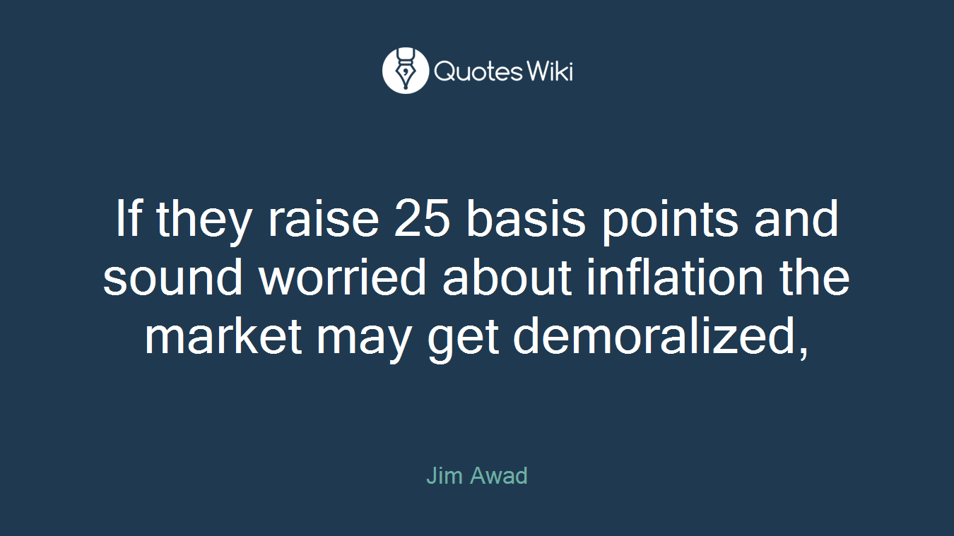 If they raise 25 basis points and sound worried about inflation the market may get demoralized,