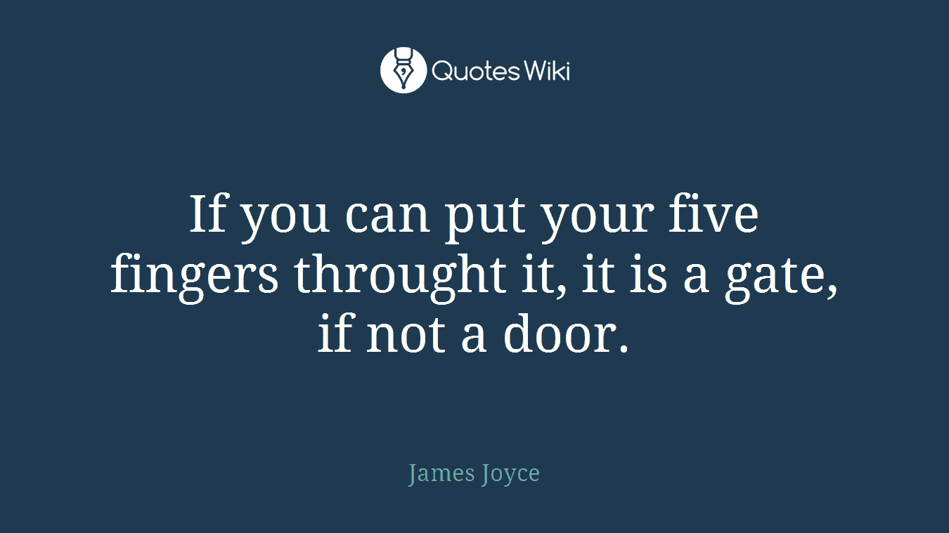 If you can put your five fingers throught it, it is a gate, if not a door.