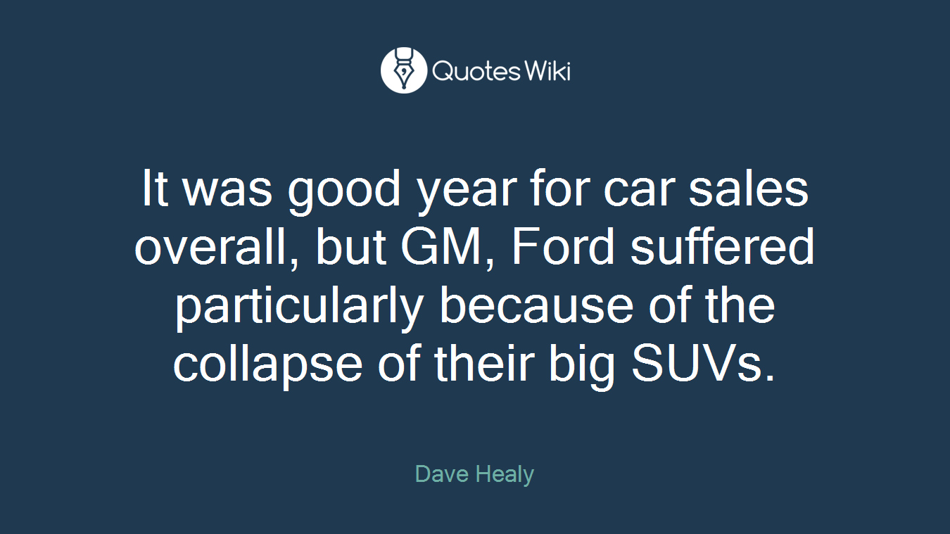 It was good year for car sales overall, but GM, Ford suffered particularly because of the collapse of their big SUVs.