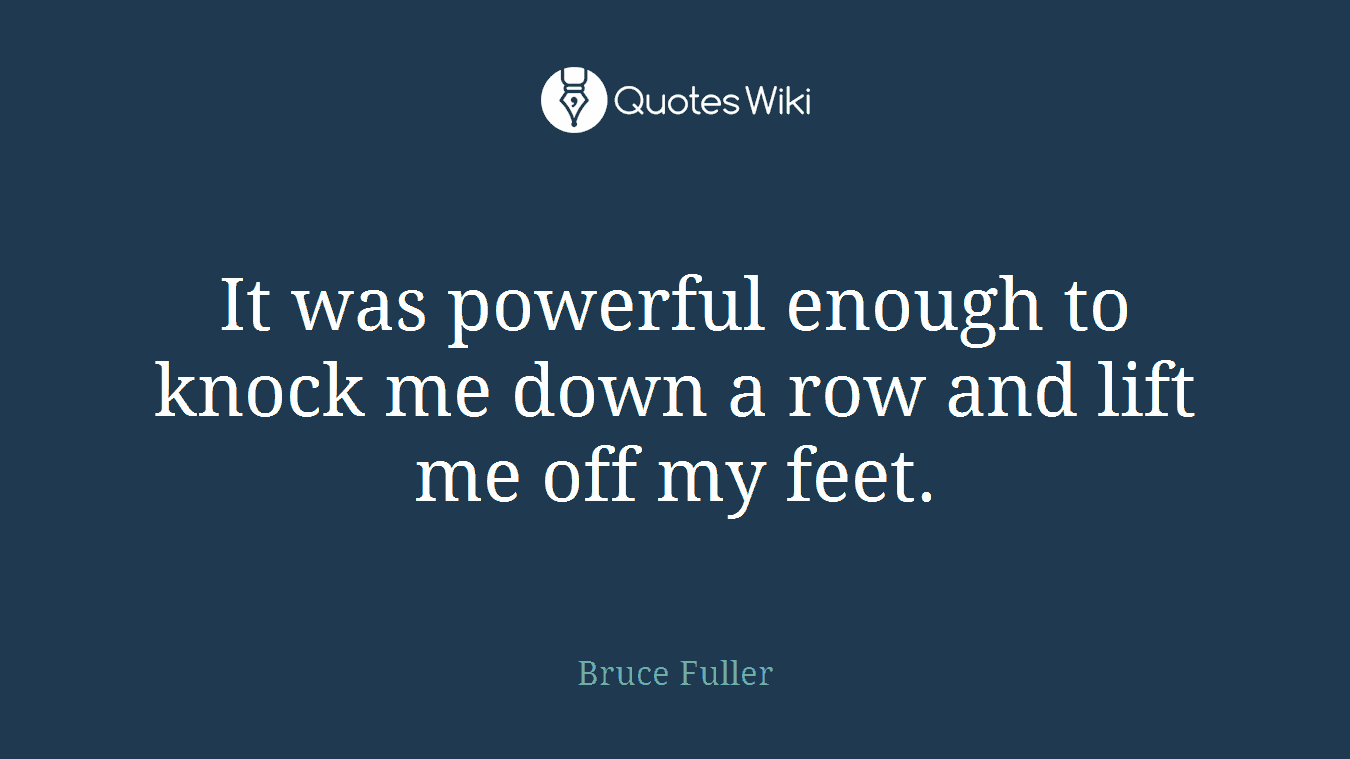 It was powerful enough to knock me down a row and lift me off my feet.