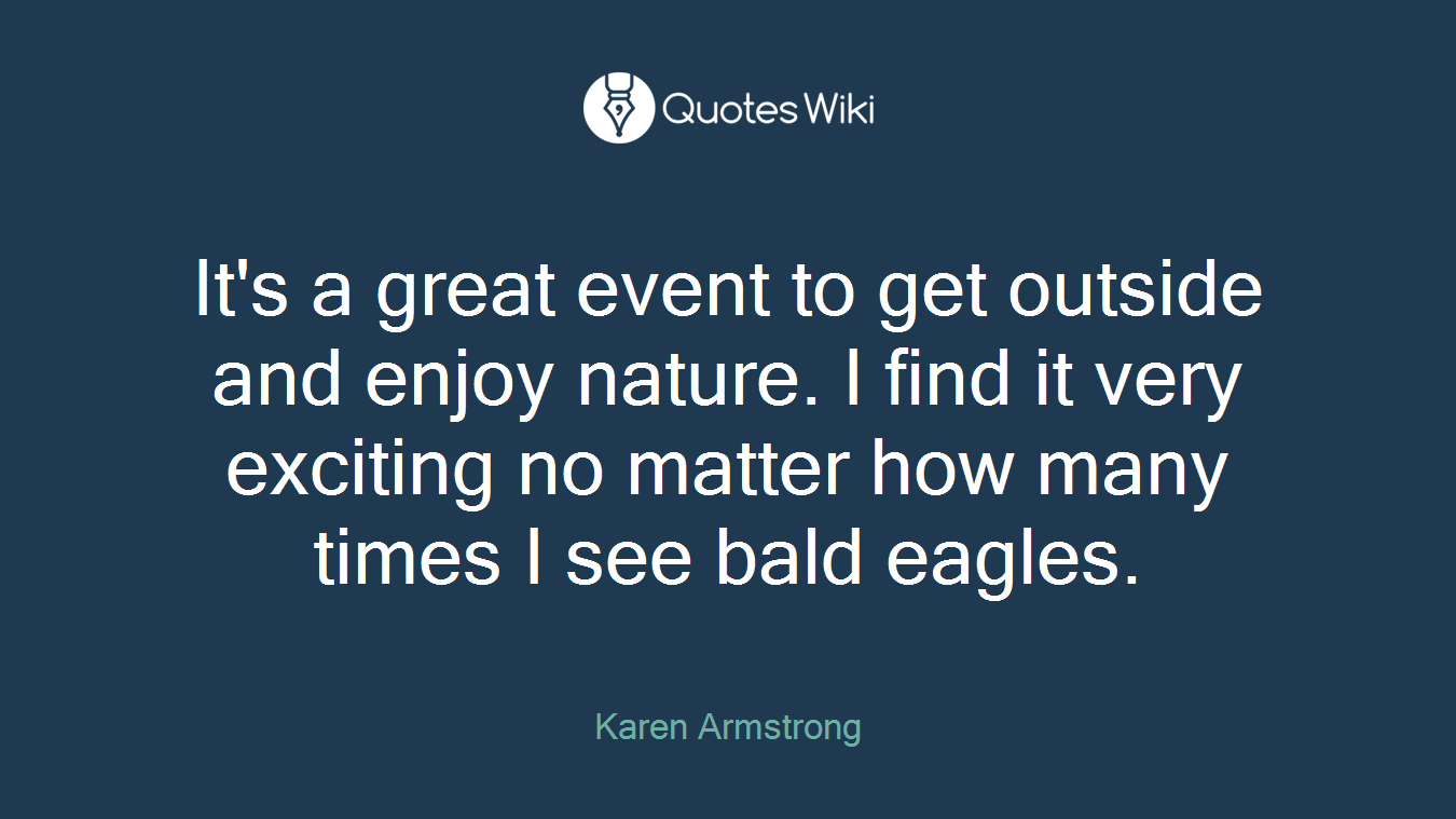 It's a great event to get outside and enjoy nature. I find it very exciting no matter how many times I see bald eagles.