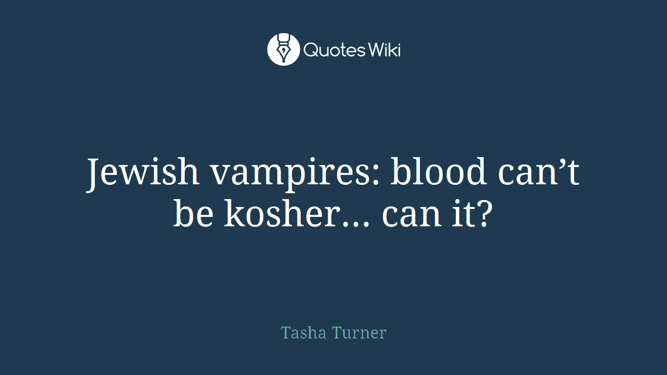 Jewish vampires: blood can’t be kosher… can it?