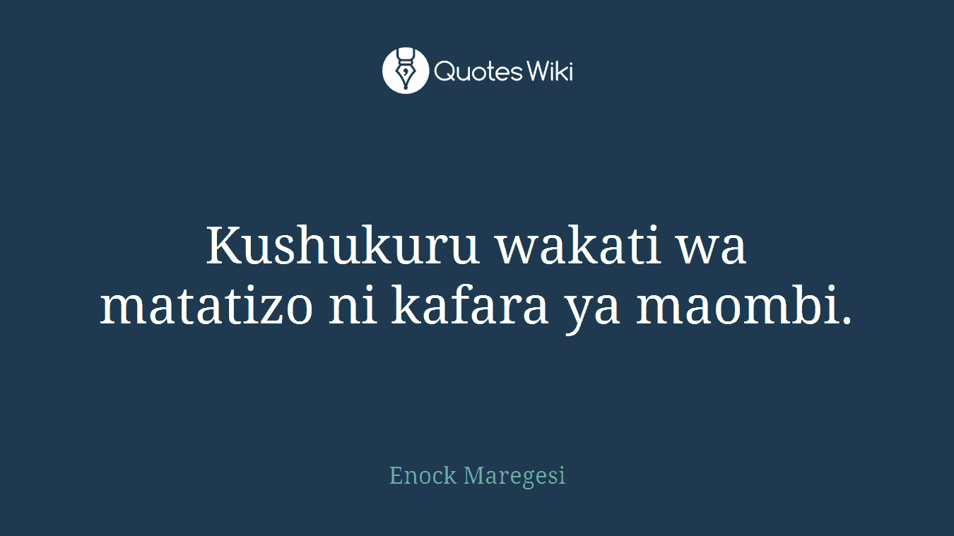 Kushukuru wakati wa matatizo ni kafara ya maombi.