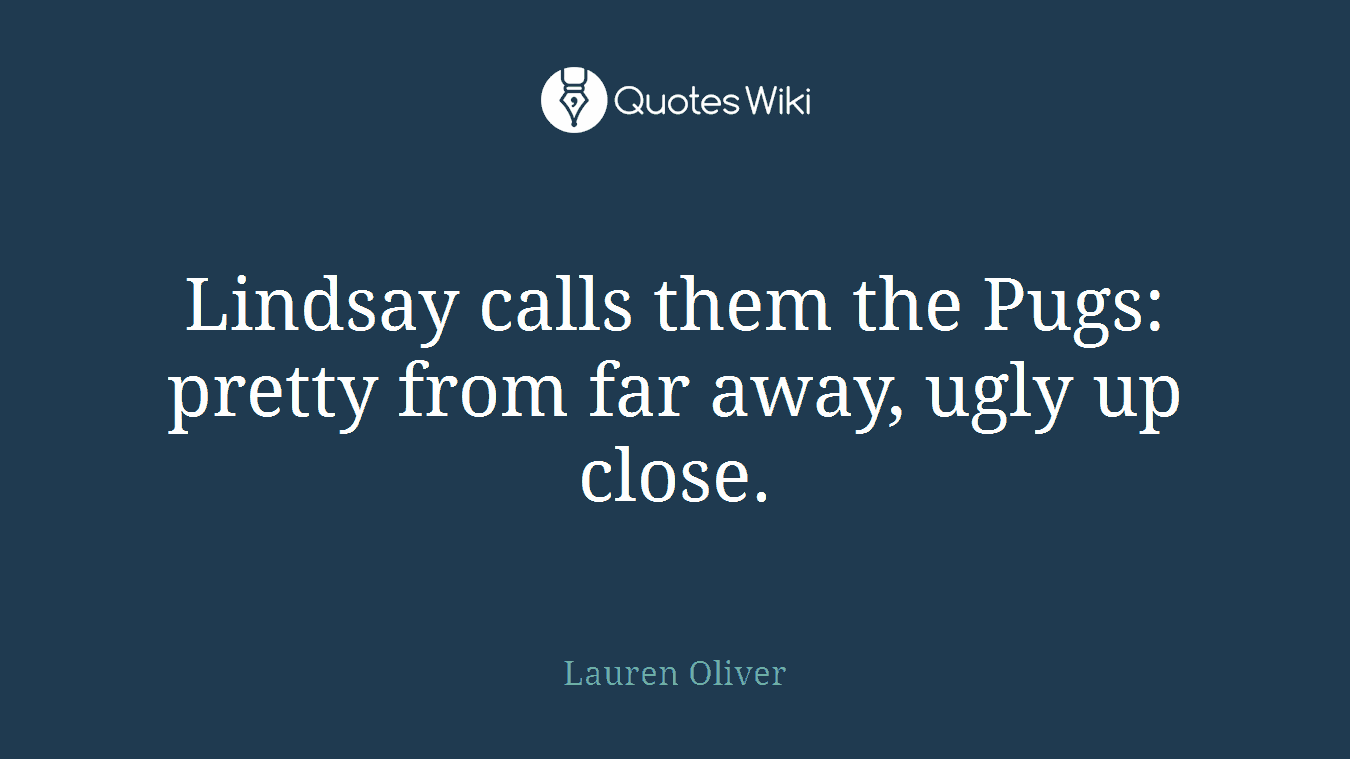 Lindsay calls them the Pugs: pretty from far away, ugly up close.
