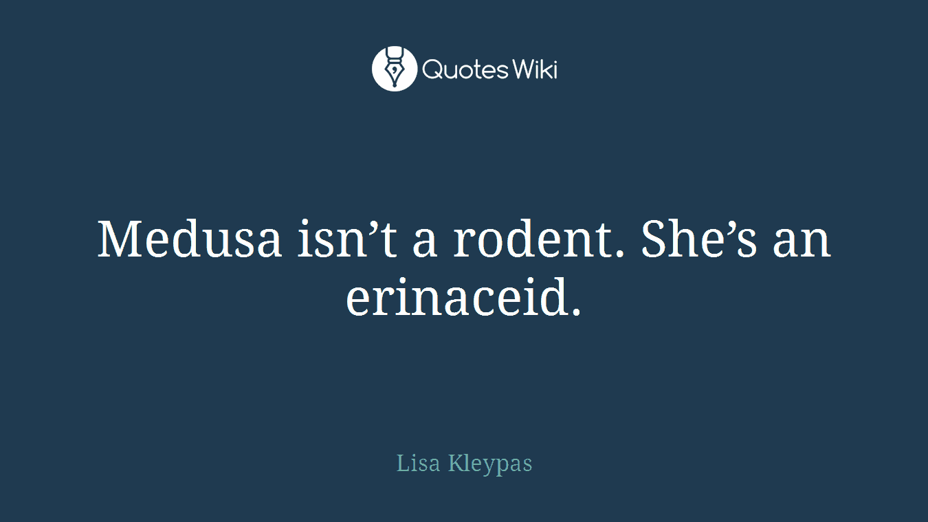 Medusa isn’t a rodent. She’s an erinaceid.
