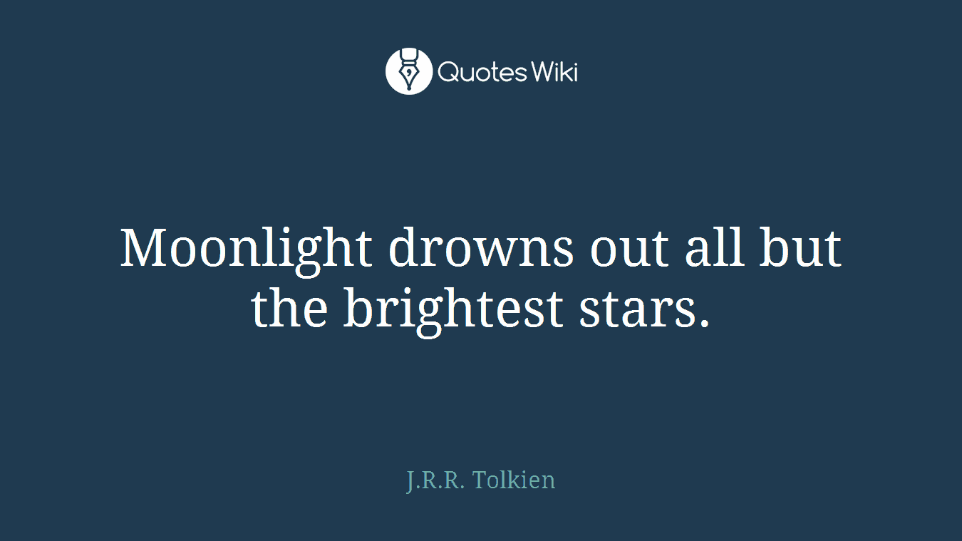 Moonlight drowns out all but the brightest stars.