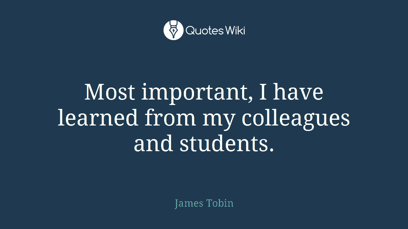 Most important, I have learned from my colleagues and students.