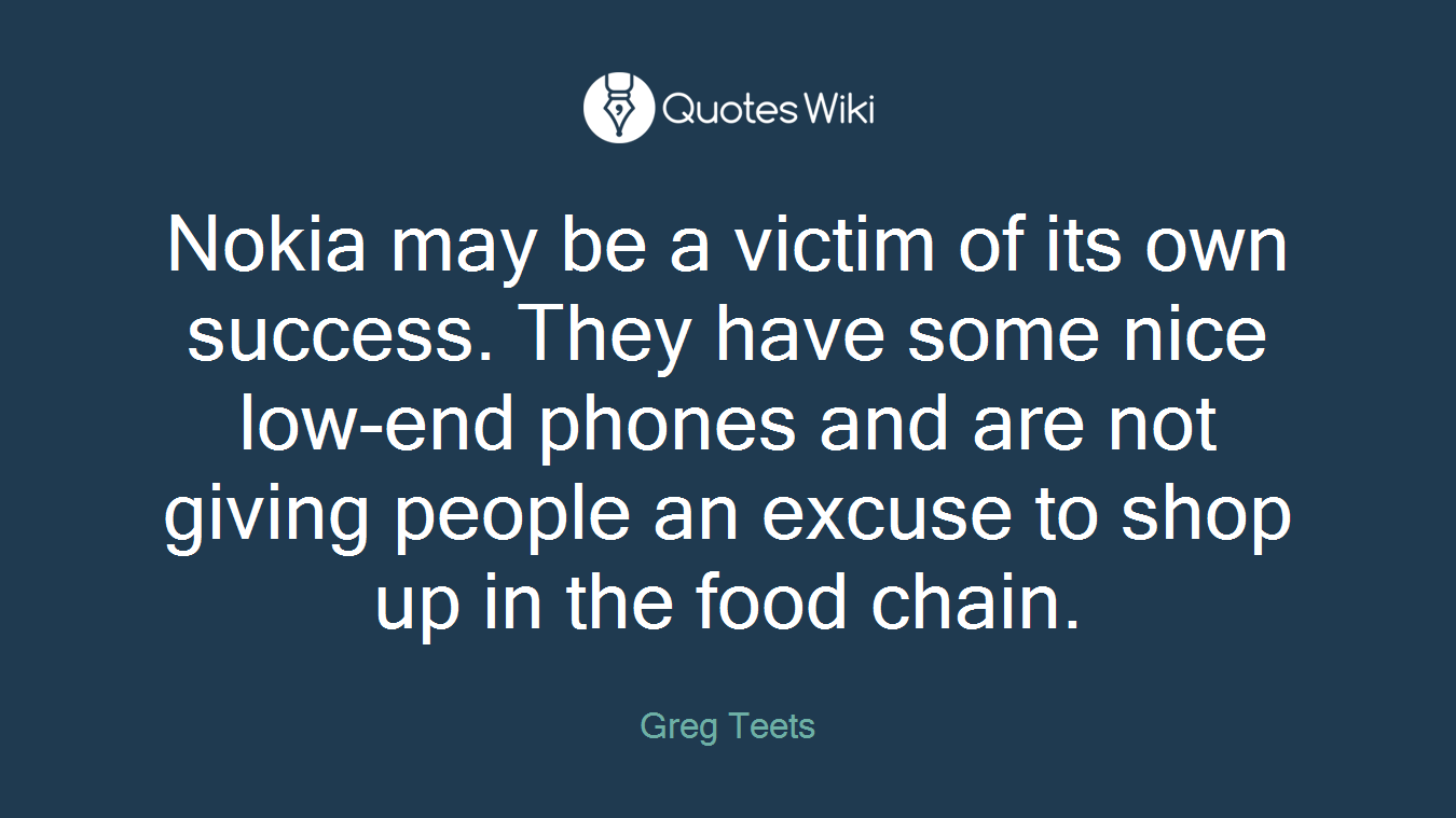 Nokia may be a victim of its own success. They have some nice low-end phones and are not giving people an excuse to shop up in the food chain.