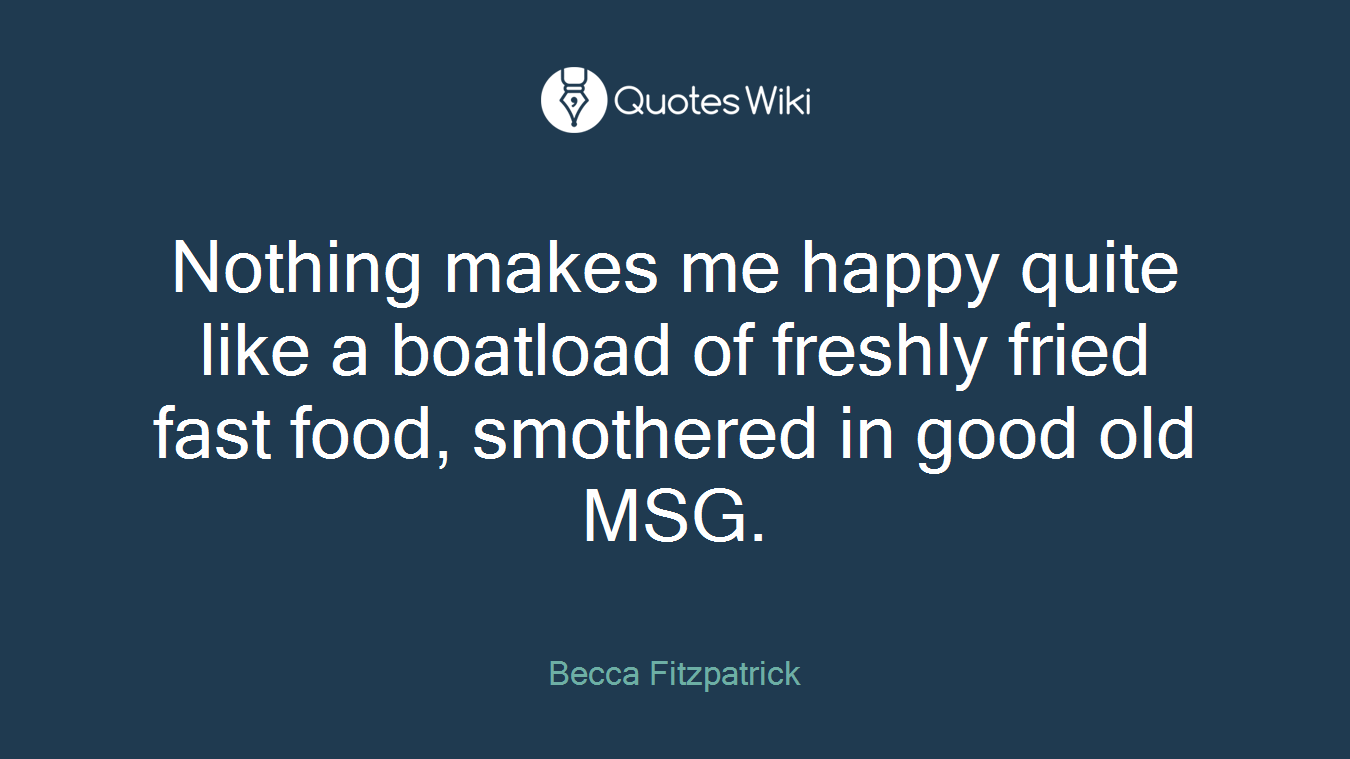 Nothing makes me happy quite like a boatload of freshly fried fast food, smothered in good old MSG.