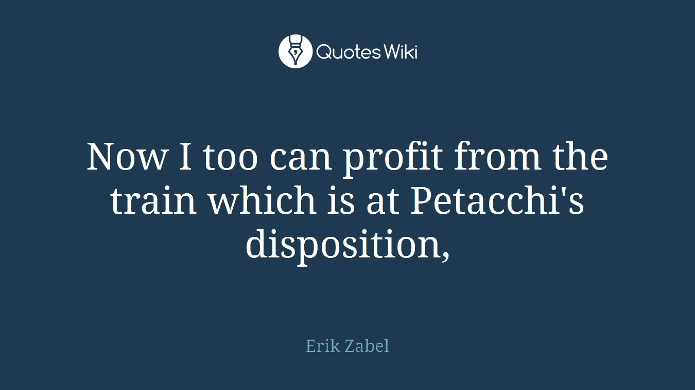 Now I too can profit from the train which is at Petacchi's disposition,