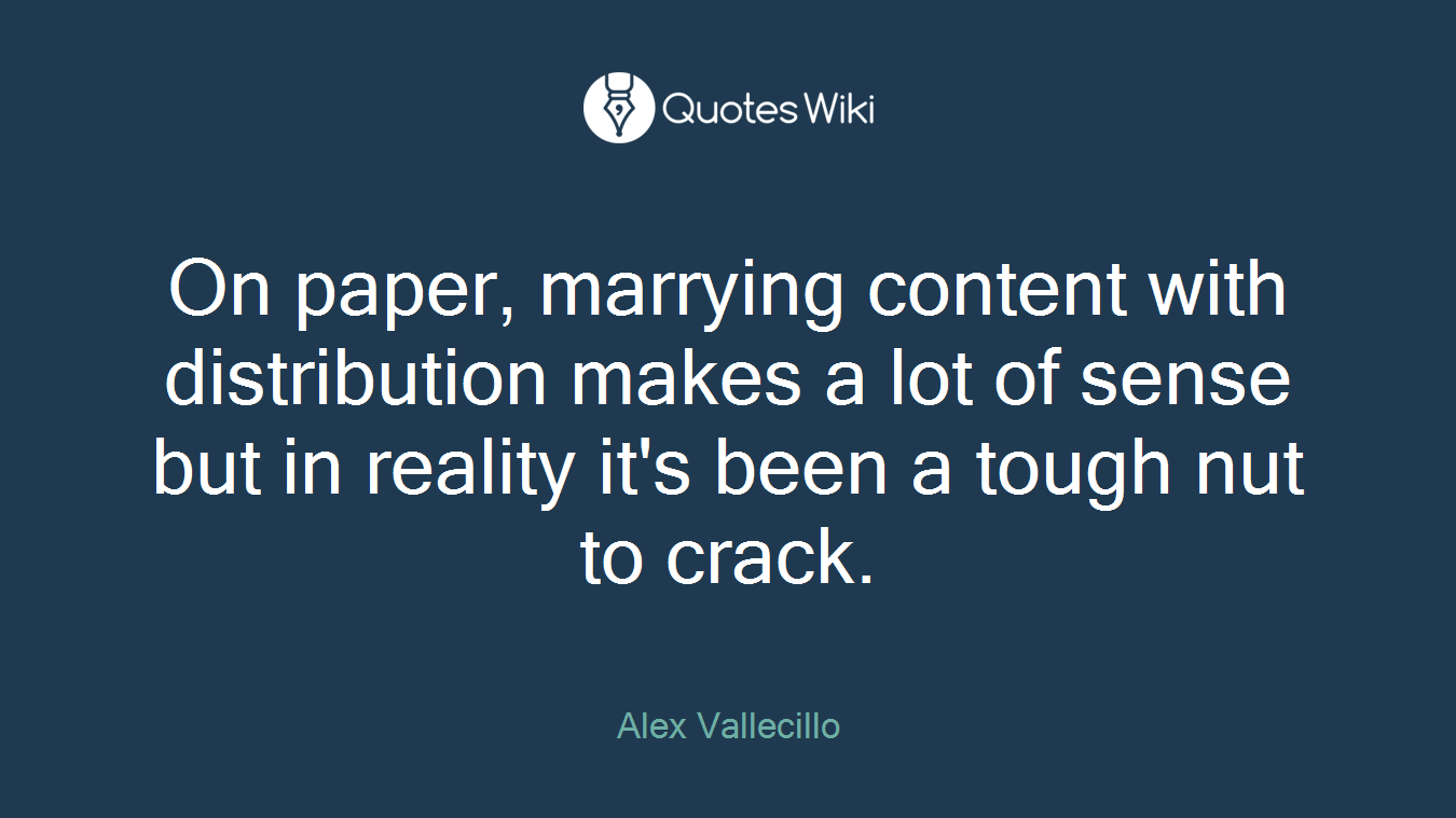 On paper, marrying content with distribution makes a lot of sense but in reality it's been a tough nut to crack.