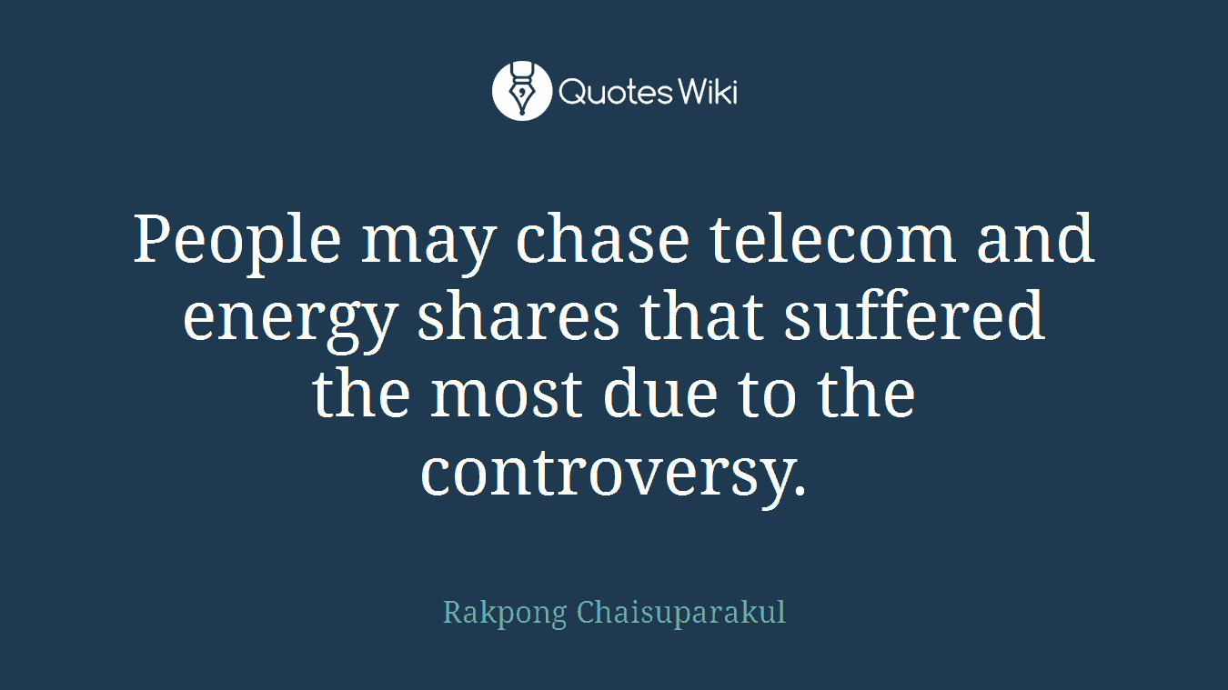 People may chase telecom and energy shares that suffered the most due to the controversy.