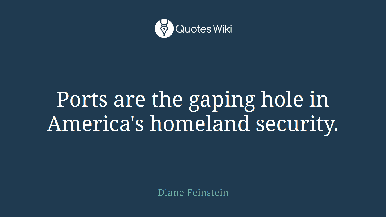 Ports are the gaping hole in America's homeland security.