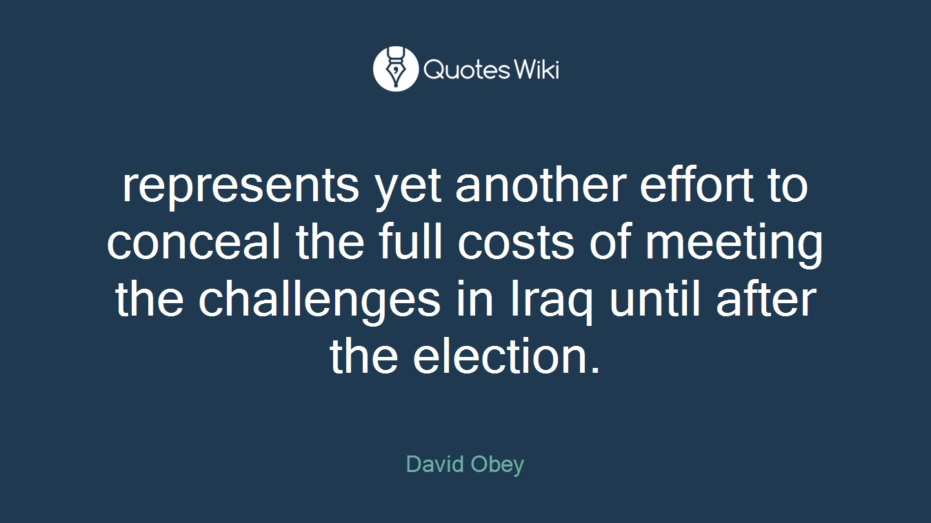 represents yet another effort to conceal the full costs of meeting the challenges in Iraq until after the election.