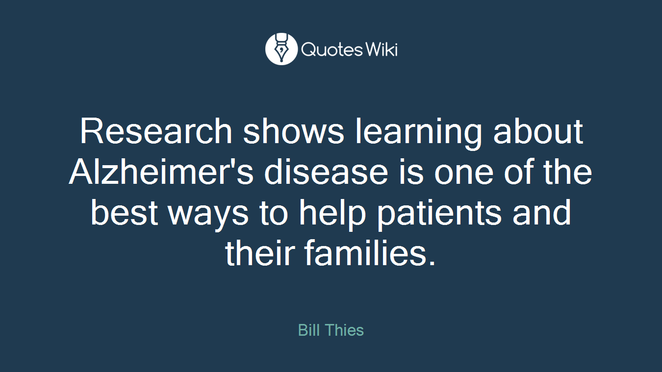 Research shows learning about Alzheimer's disease is one of the best ways to help patients and their families.