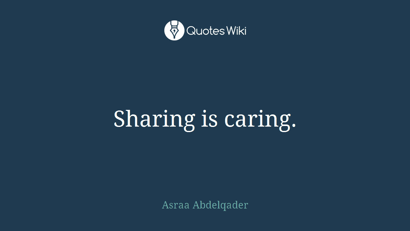 Sharing is caring.