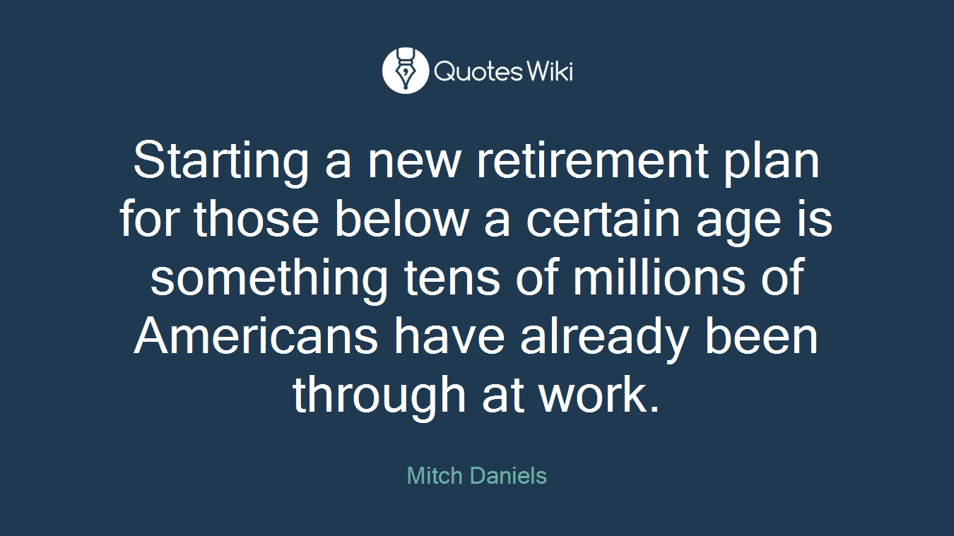 Starting a new retirement plan for those below a certain age is something tens of millions of Americans have already been through at work.