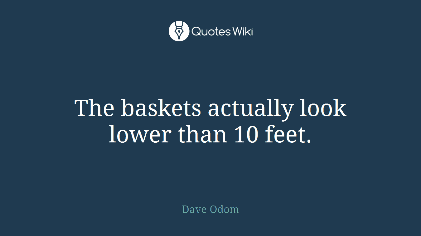 The baskets actually look lower than 10 feet.