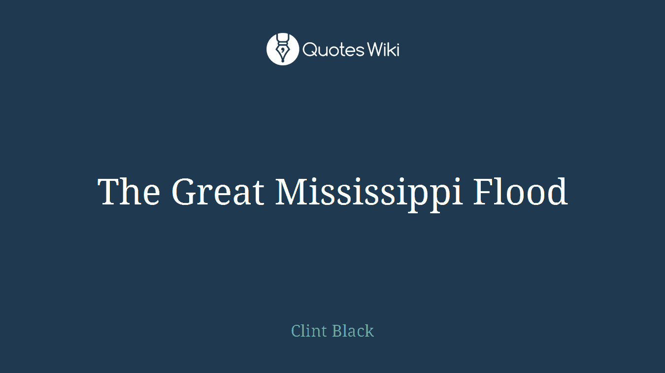 The Great Mississippi Flood