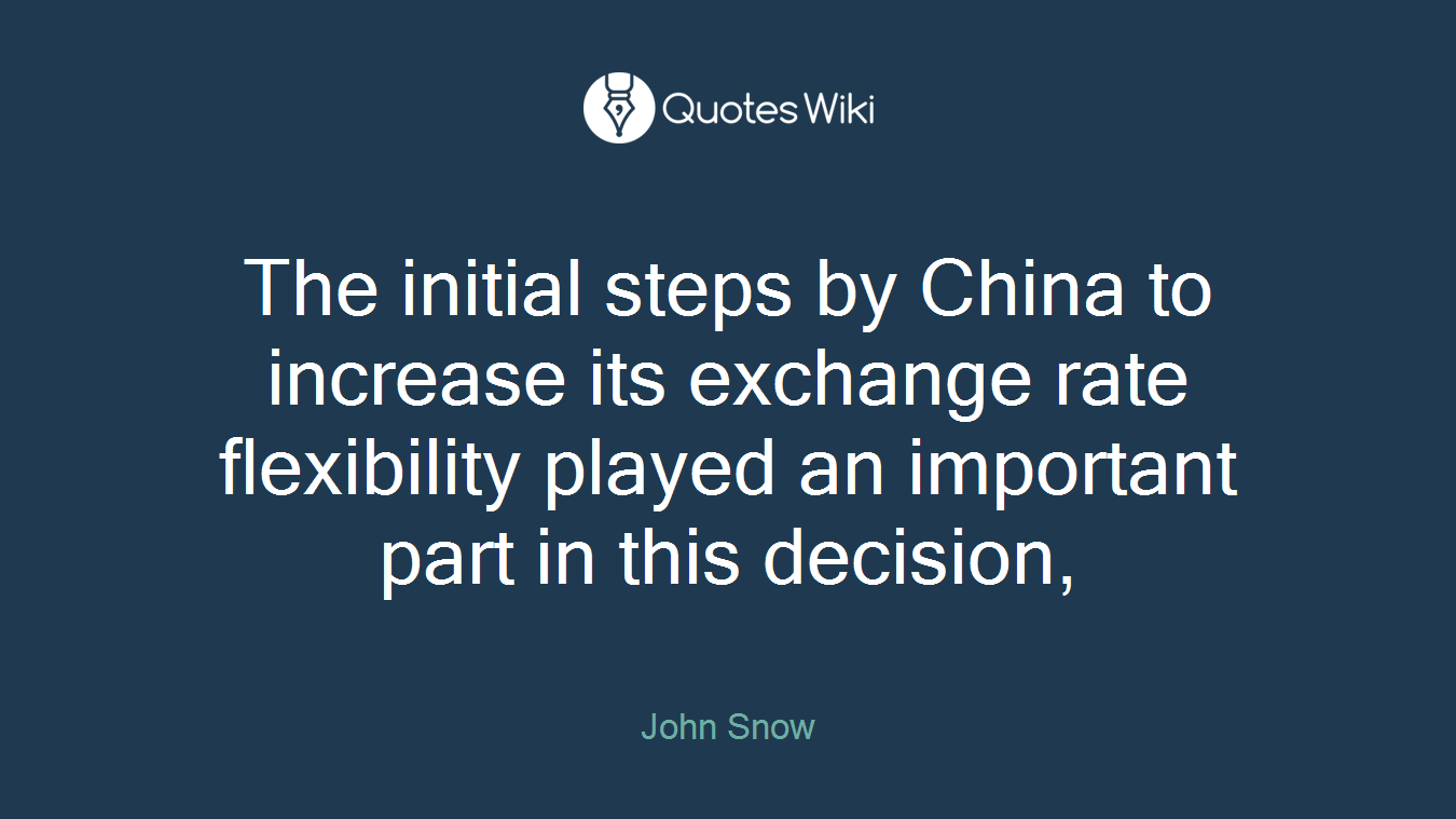 The initial steps by China to increase its exchange rate flexibility played an important part in this decision,