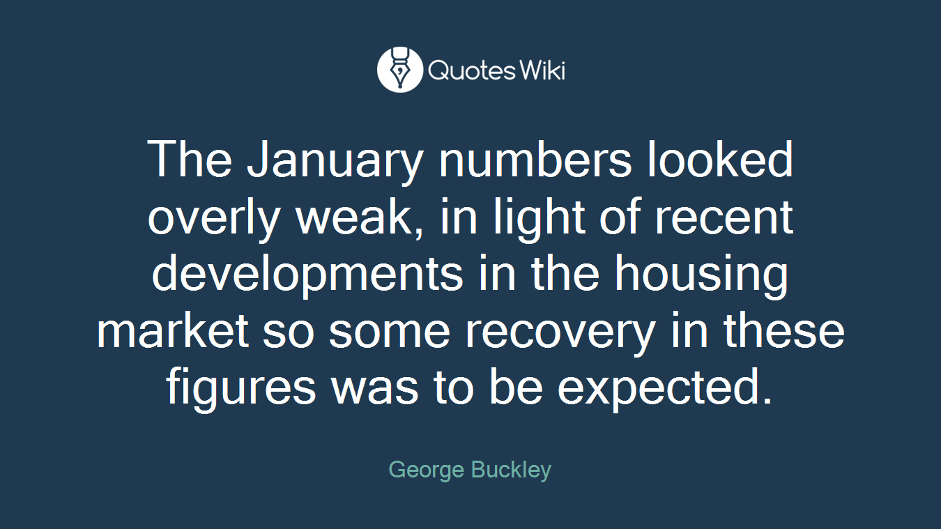 The January numbers looked overly weak, in light of recent developments in the housing market so some recovery in these figures was to be expected.