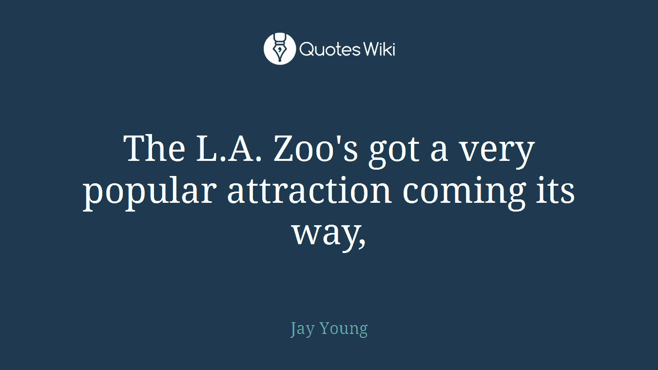 The L.A. Zoo's got a very popular attraction coming its way,