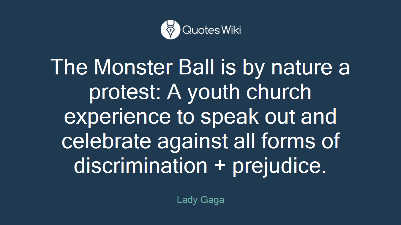 The Monster Ball is by nature a protest: A youth church experience to speak out and celebrate against all forms of discrimination + prejudice.