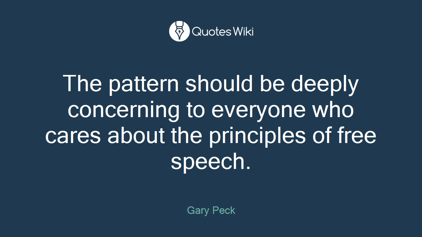 The pattern should be deeply concerning to everyone who cares about the principles of free speech.