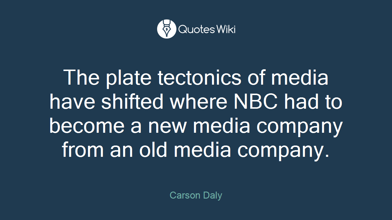 The plate tectonics of media have shifted where NBC had to become a new media company from an old media company.