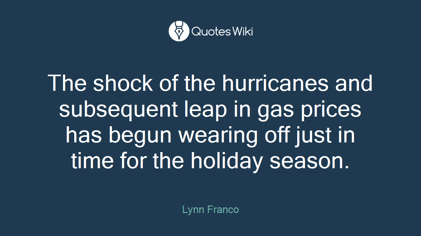 The shock of the hurricanes and subsequent leap in gas prices has begun wearing off just in time for the holiday season.