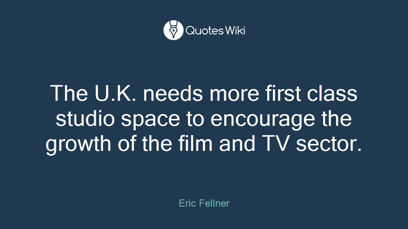 The U.K. needs more first class studio space to encourage the growth of the film and TV sector.