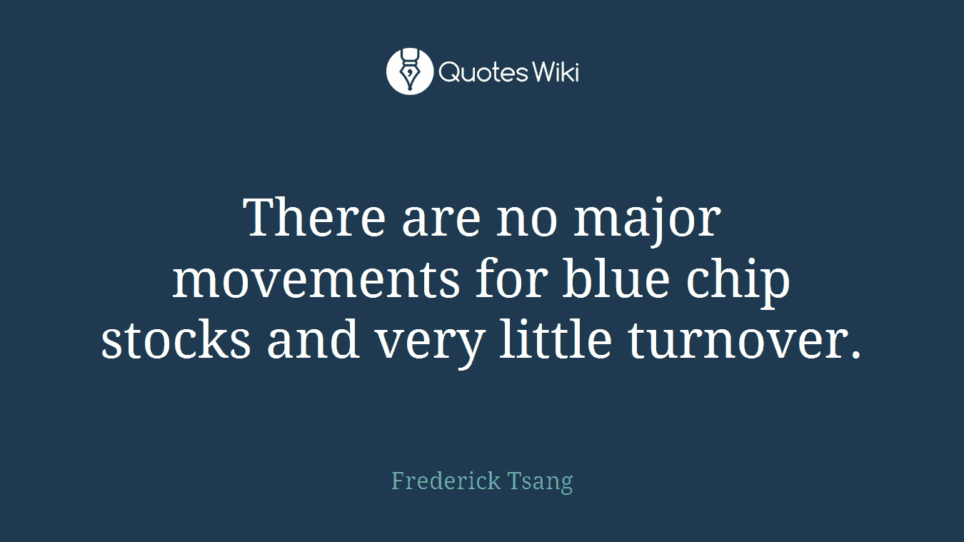 There are no major movements for blue chip stocks and very little turnover.