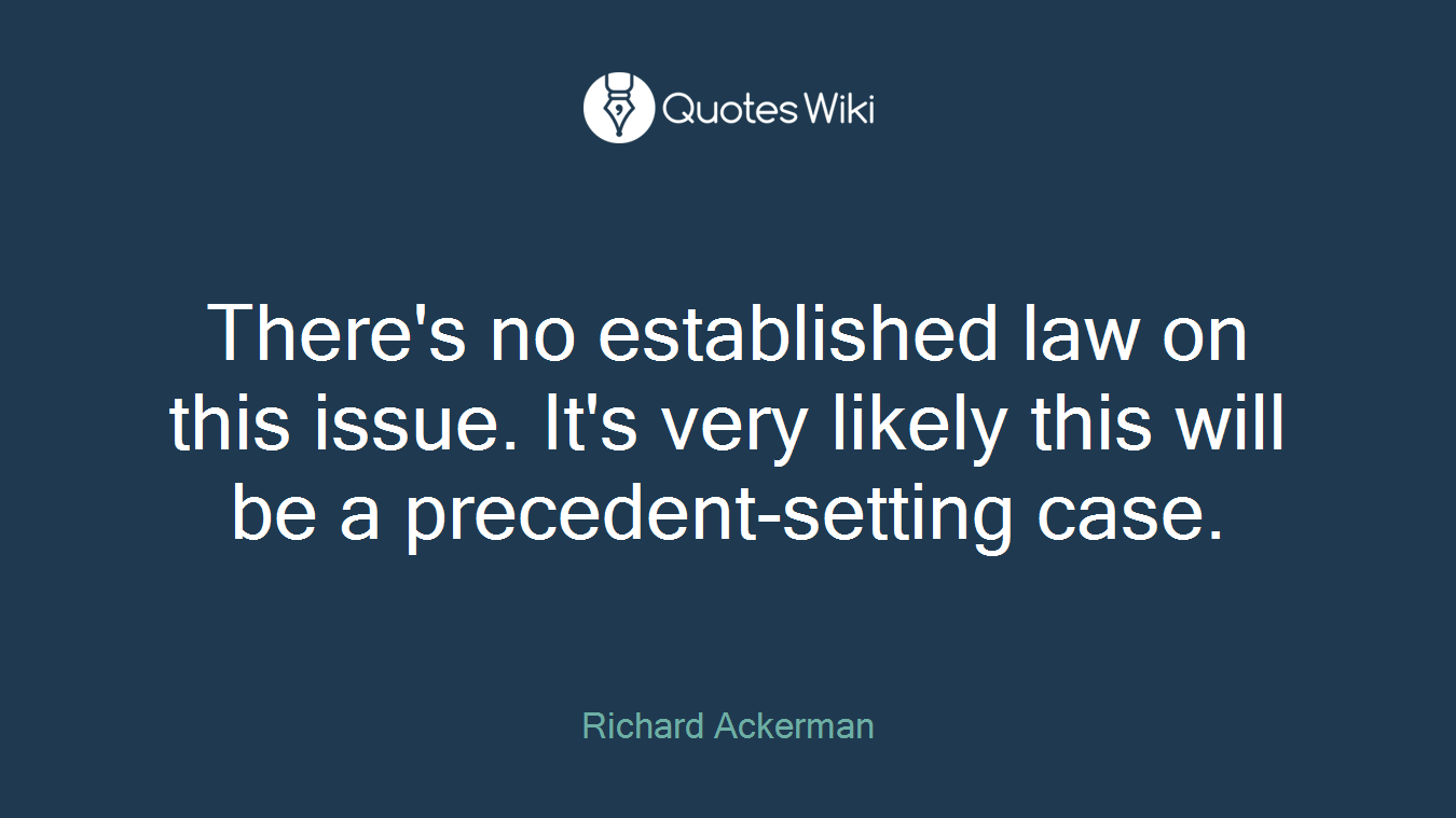 There's no established law on this issue. It's very likely this will be a precedent-setting case.