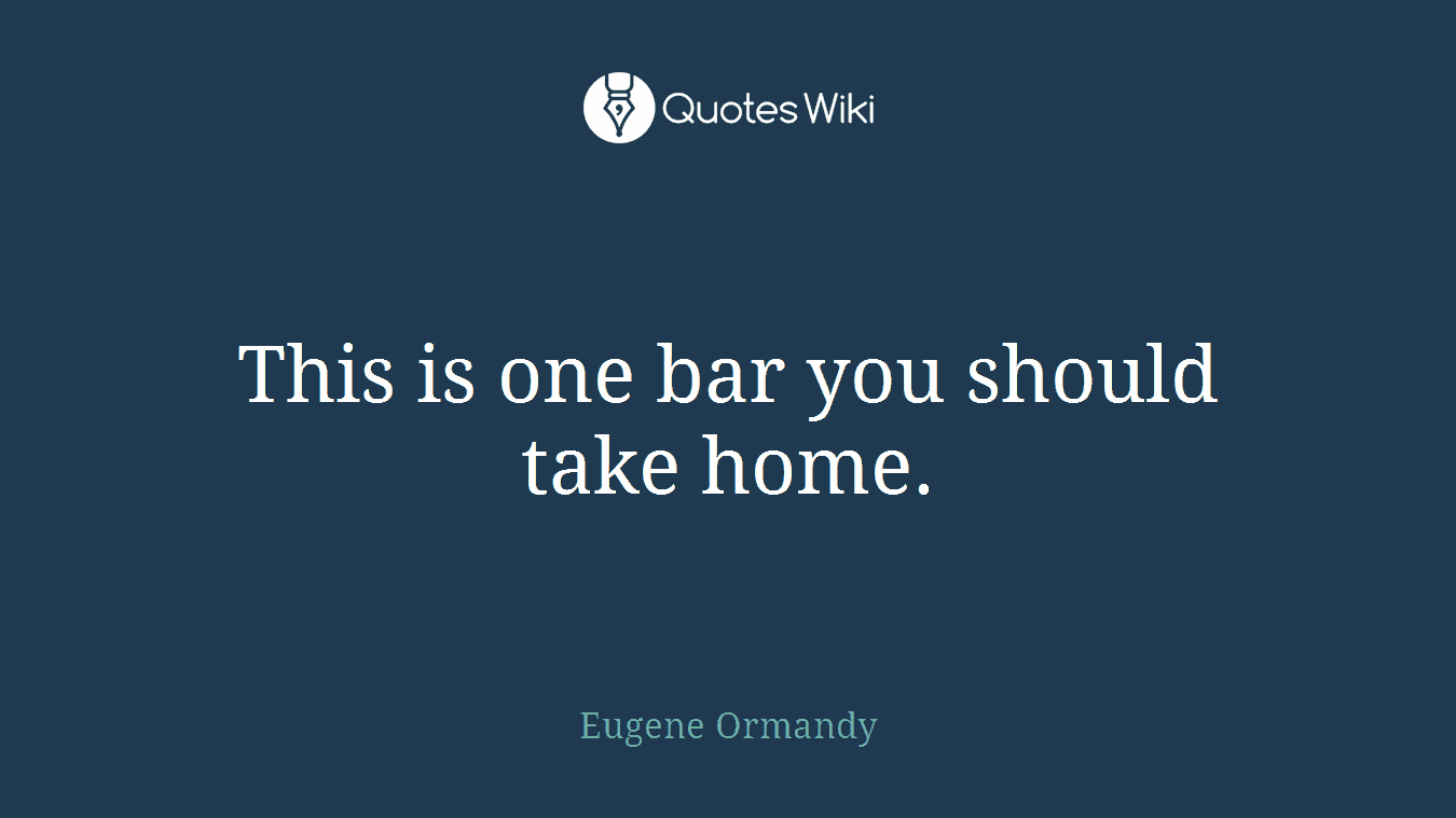 This is one bar you should take home.