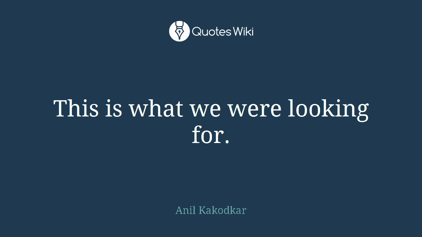 This is what we were looking for.